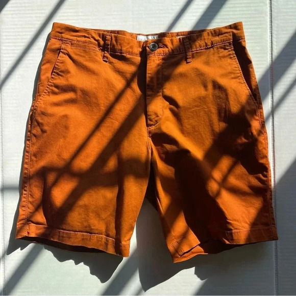 Good fellow & Co Linden Short 9” Orange Solid Men size 34 - Picture 3 of 8